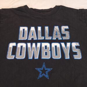 Dallas Cowboys Graphic Football T-Shirt Youth Boys Size Medium M Black